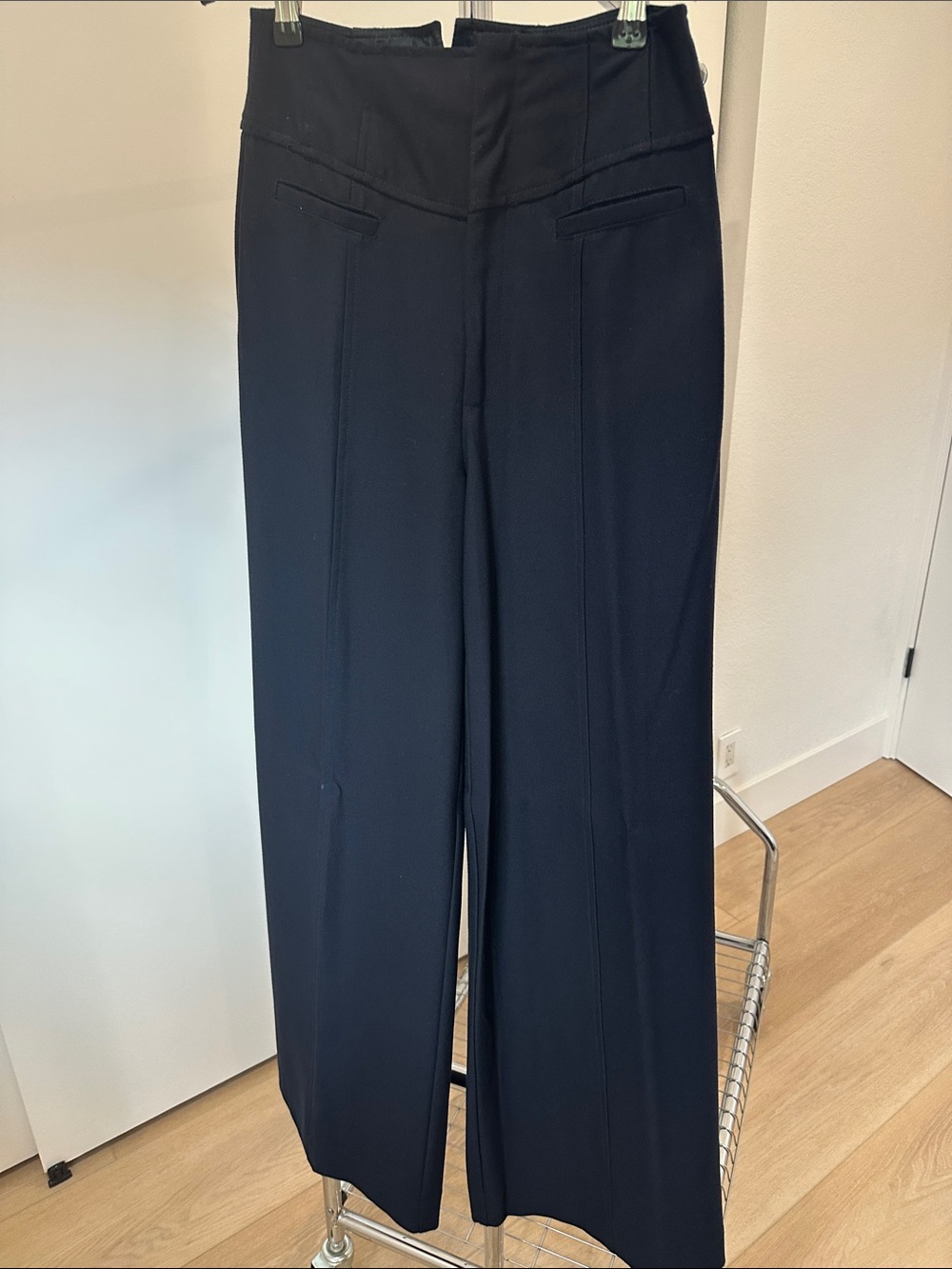 Nanette Lepore Black Wide-Leg Trousers